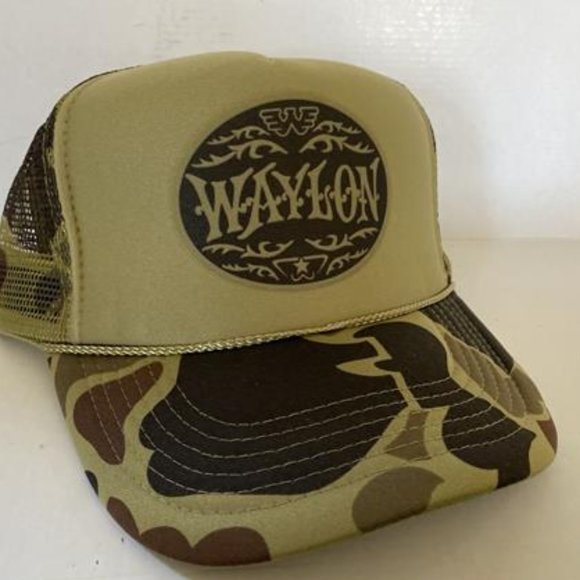 Retro 80s 70s Outlaw Country Music Merch Vintage Waylon Jennings Hat Hunting Tru - Picture 1 of 2